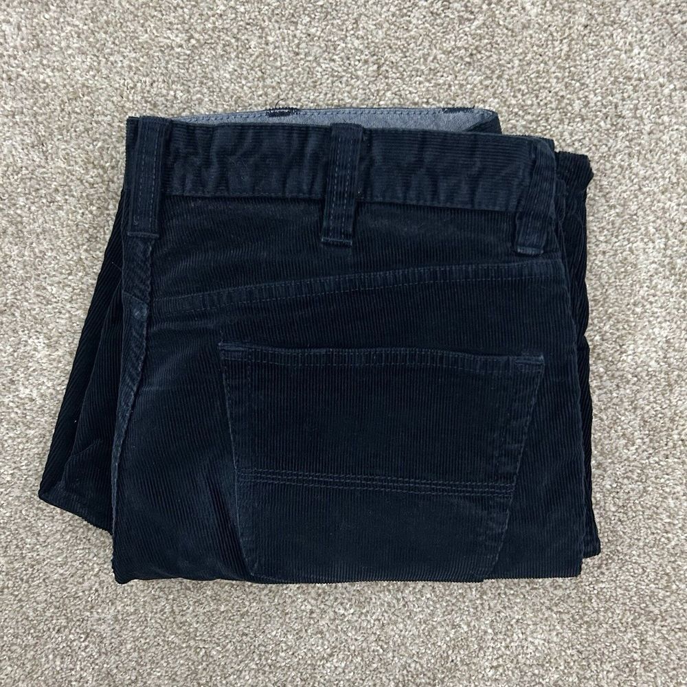 L.L Bean Corduroy Chino Pants Men's Size 36x29 Blue‎ Standard Fit Cotton Casual